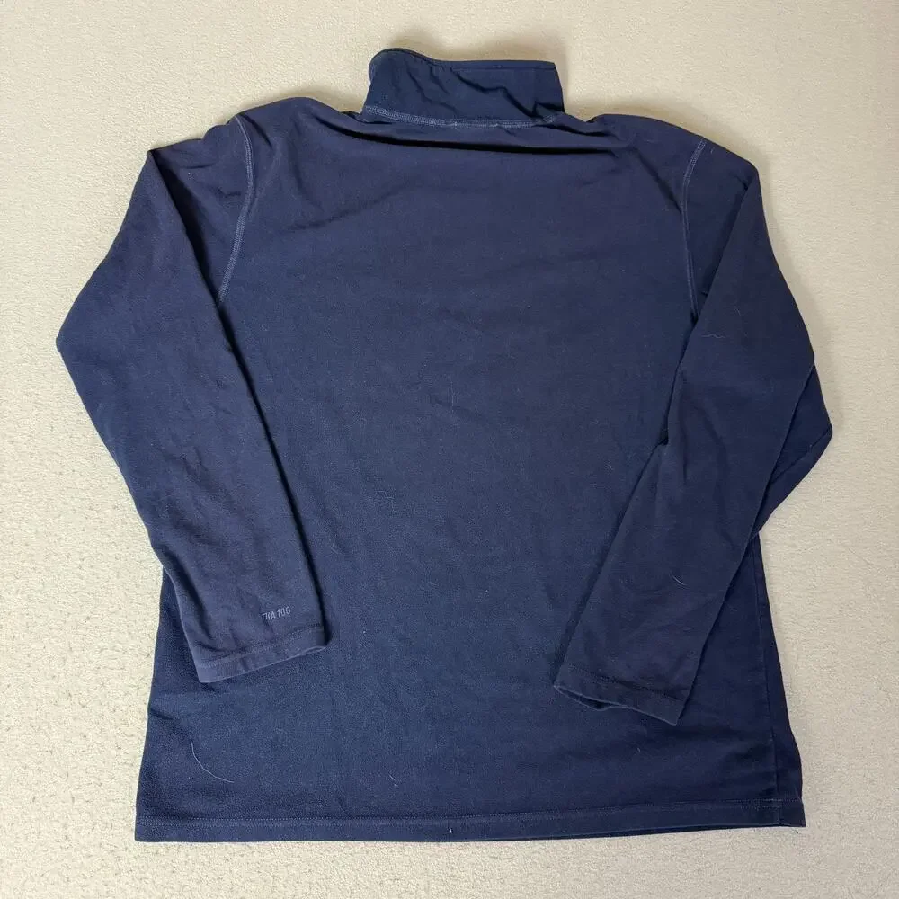 The North Face TKA 100 Men’s Large Navy Blue Quarter Zip Fleece Pullover